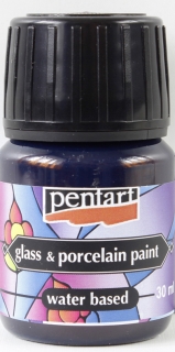 BARVA NA SKLO A PORCELÁN ZAPÉKACÍ - 30 ml - tyrkysově modrá - turquoise blue